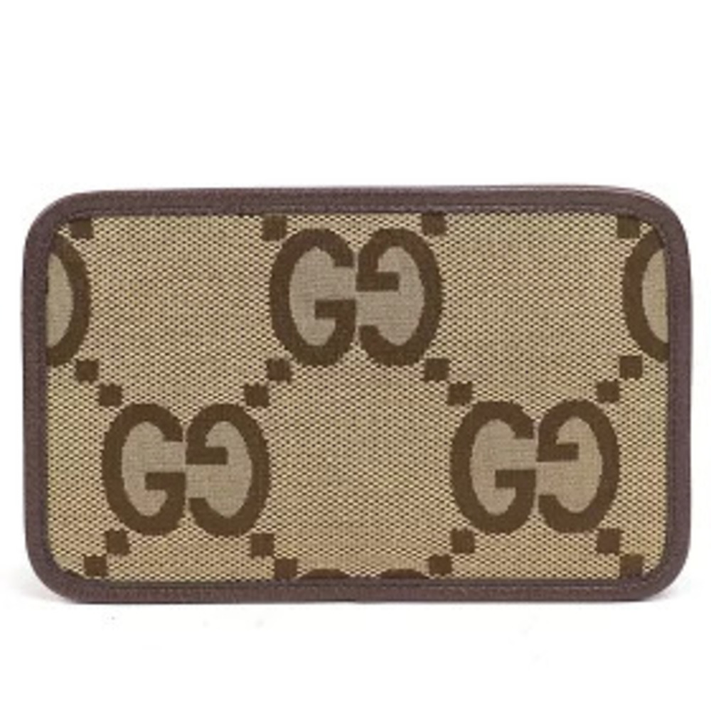 Gucci Jumbo GG Bag Canvas Camel Brown Shoulder Crossbody MESSENGER - Picture 3 of 13